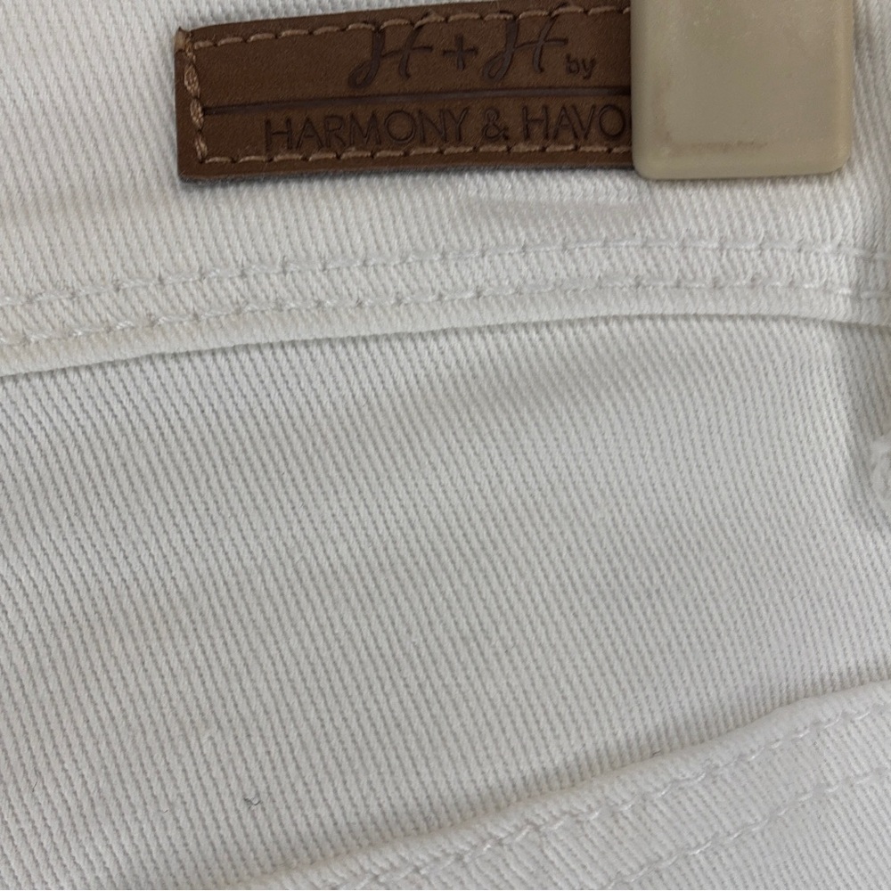 H&H (Harmony & Havoc White Skinny Jeans with Stretchy Fit shirt Size 12 - Picture 6 of 8